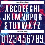 Weißlicht-Sublimationsuniform, benutzerdefiniertes Fußballtrikot, Marineblau