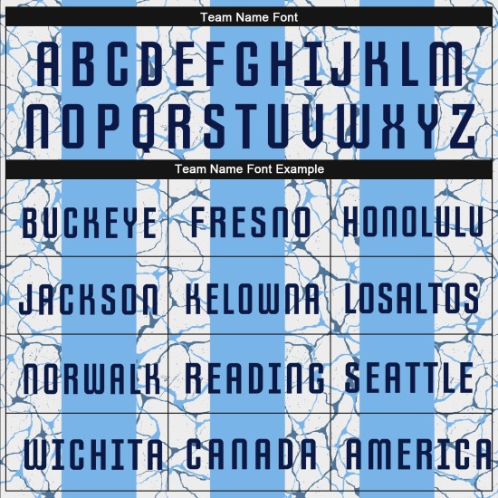 Leichtes, individuelles Fußballtrikot in Blau mit Sublimationsdruck, Marineblau-Weiß