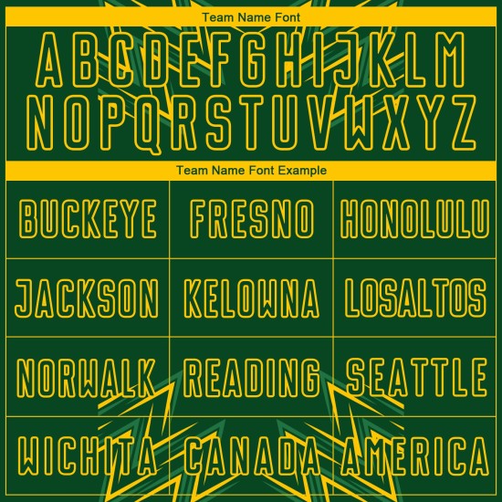 Fußball Jersey Custom Grün Sublimation Gelb Geometrische Formen Uniform