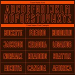 Orange Custom Jersey Sublimation Uniform Braun Fußball