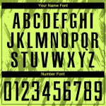 Fußballtrikot Schwarz-Oliv Benutzerdefinierte Uniform Sublimation Neongrün