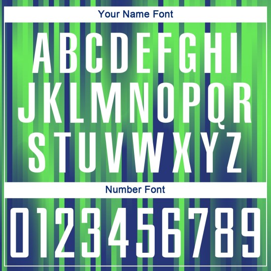 Grün Weiß-Royal Sublimation Custom Jersey Uniform Neon Fußball