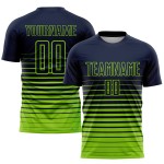 Mode Grün Benutzerdefinierte Neon Sublimation Jersey Verblassen Nadelstreifen Navy Uniform
