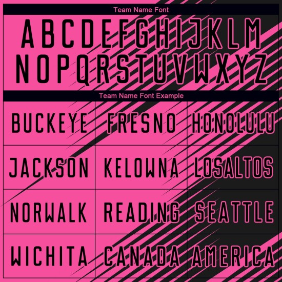 Benutzerdefinierte schwarze Linie Trikot rosa Sublimation Uniform Fußball