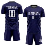 Weiß-Schwarz Lila Jersey Sublimation Fußball Dark Uniform Custom