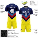 Custom Jersey Weiß-Gold Sublimation Fußball Uniform Figur