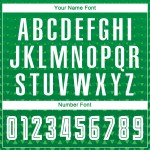 Grüne Uniform Weiß Fußball Jersey Kelly Sublimation Custom