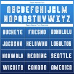 Weiß-Marineblau Custom Sleeve Fashion Uniform Powder Blue Soccer Fade Sublimation Long Jersey