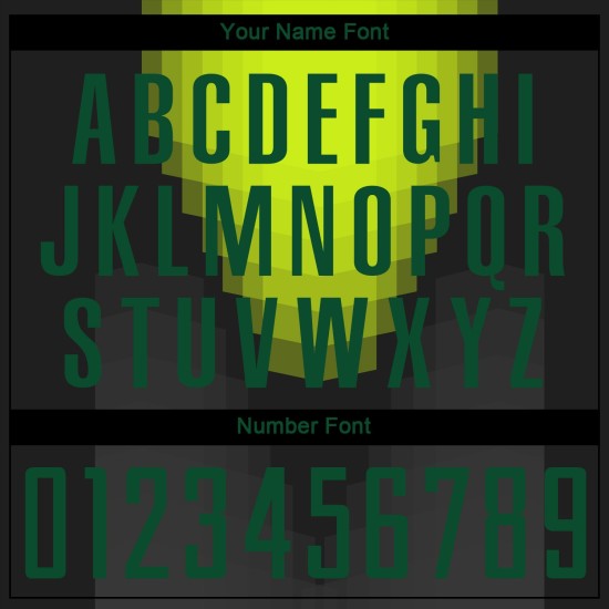 Grünes Trikot Sublimation Custom Kelly Uniform Schwarz Fußball