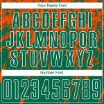 Jersey Kelly Sublimation Custom Orange-Weiß Fußball Grün Uniform