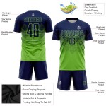 Fußball Custom Neon Jersey Grün Navy Sublimation Uniform