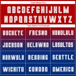 Fußball-Mode-Trikot lang weiß-königlich benutzerdefinierte Ärmel Uniform verblassen rot Sublimation