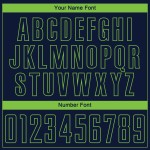 Marineblaues grünes Trikot, Uniform, Sublimation, Fußball, Neon, benutzerdefinierte