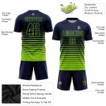 Mode Grün Benutzerdefinierte Neon Sublimation Jersey Verblassen Nadelstreifen Navy Uniform
