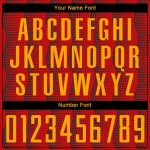 Sublimation Rot Benutzerdefinierte Uniform Trikot Fußball Gold