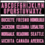 Mode Custom Fußball Split Pink-Weiß Jersey Uniform Schwarz Sublimation