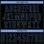 Blue-Royal Fußball Custom Jersey Sublimation Uniform Hellschwarz