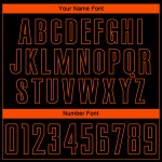 Fußball Schwarz Jersey Orange Uniform Sublimation Custom