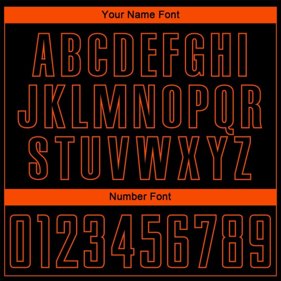 Fußball Schwarz Jersey Orange Uniform Sublimation Custom