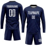 Weiß-Schwarz Lila Jersey Sublimation Fußball Dark Uniform Custom