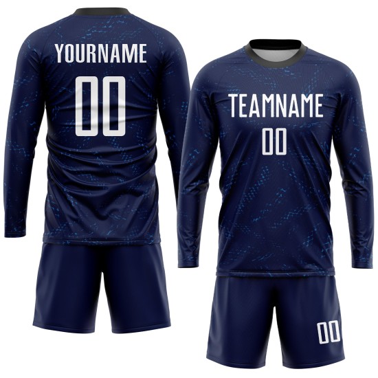Weiß-Schwarz Lila Jersey Sublimation Fußball Dark Uniform Custom