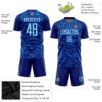 Benutzerdefiniertes Trikot Royal Sublimation Hellblaue Fußballuniform