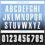 Blaue Fußballuniform Lange Sublimation Fashion Jersey Fade Light Weiß-Schwarz Custom Sleeve