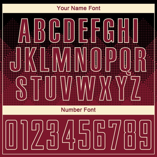 Crimson-Creme Jersey Sublimation Fußball Schwarz Custom Uniform