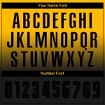 Fashion Fade Uniform Ärmel Lange Sublimation Schwarz Jersey Custom Gold Fußball