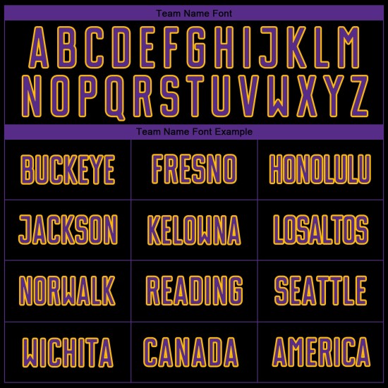 Mode Schwarz Custom Nadelstreifen Lila-Gold Jersey Verblassen Fußball Uniform Sublimation