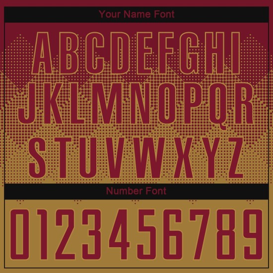 Gold Jersey Custom Fußball Sublimation Alte Crimson Uniform