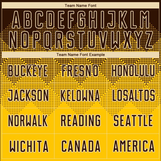 Benutzerdefinierte Gold Jersey Braun-Creme Sublimation Uniform Fußball