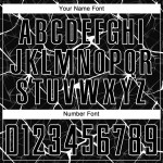 Jersey Schwarz Benutzerdefinierte Weiß Sublimation Fußballuniform