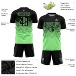 Fußball Schwarz Custom Erbse Sublimation Uniform Grün Jersey