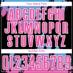 Benutzerdefinierte Jersey Sky Splash Pink Uniform Blau-Schwarz Fußball Sublimation