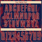 Creme Jersey Crimson Navy-City Uniform Fußball Custom Sublimation