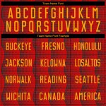 Sublimation Rot Benutzerdefinierte Uniform Trikot Fußball Gold