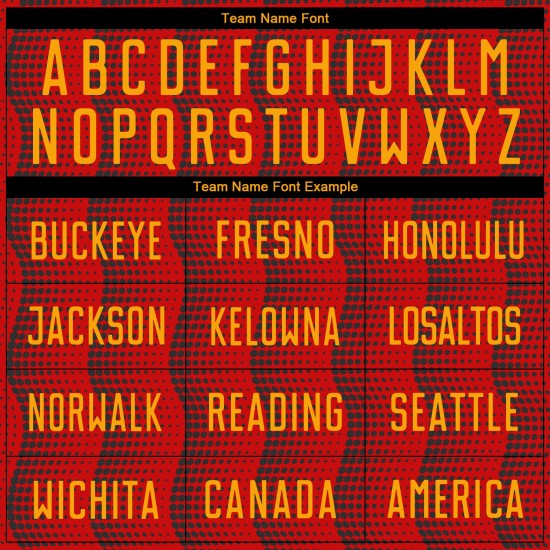 Sublimation Rot Benutzerdefinierte Uniform Trikot Fußball Gold