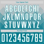 Benutzerdefinierte Teal Jersey Uniform Weiß Fußball Sublimation