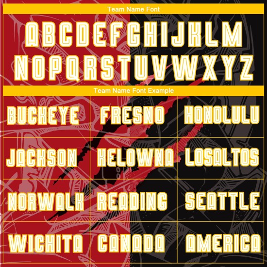 Weiß Rot-Gelb Scratch Uniform Sublimation Custom Jersey Muster Graffiti Fußball Schwarz