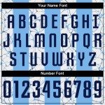 Leichtes, individuelles Fußballtrikot in Blau mit Sublimationsdruck, Marineblau-Weiß