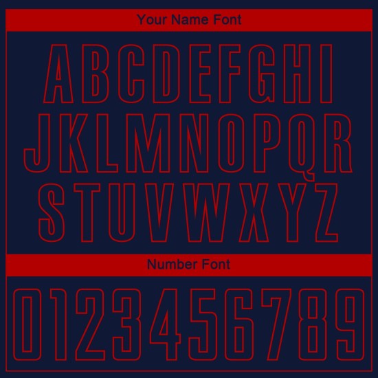 Uniform Sublimation Custom Fußball Rot Navy Trikot