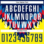 Custom Jersey Weiß-Gold Sublimation Fußball Uniform Figur