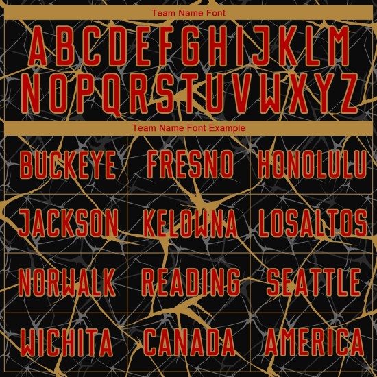 Fußball Rot-Alte Uniform Gold Sublimation Schwarz Custom Jersey