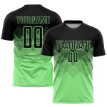 Fußball Schwarz Custom Erbse Sublimation Uniform Grün Jersey
