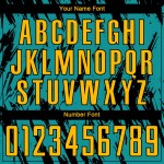 Schwarz Teal Custom Gold Uniform Fußball Sublimation Jersey