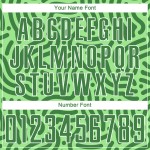 Grüne Uniform Custom Jersey Kelly Fußball Neon Sublimation Grün-Weiß