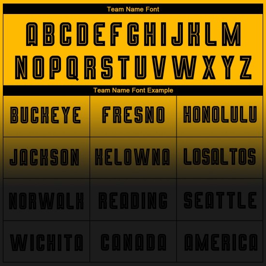 Fashion Fade Uniform Ärmel Lange Sublimation Schwarz Jersey Custom Gold Fußball