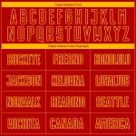 Rotes, benutzerdefiniertes goldenes Trikot mit Sublimationsdruck, Fußballuniform