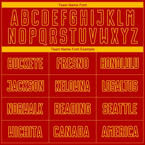 Rotes, benutzerdefiniertes goldenes Trikot mit Sublimationsdruck, Fußballuniform